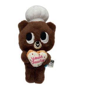 Bark Box Small Dog Toy Teddy Baker  Valentines Day Crinkle Squeak Heart